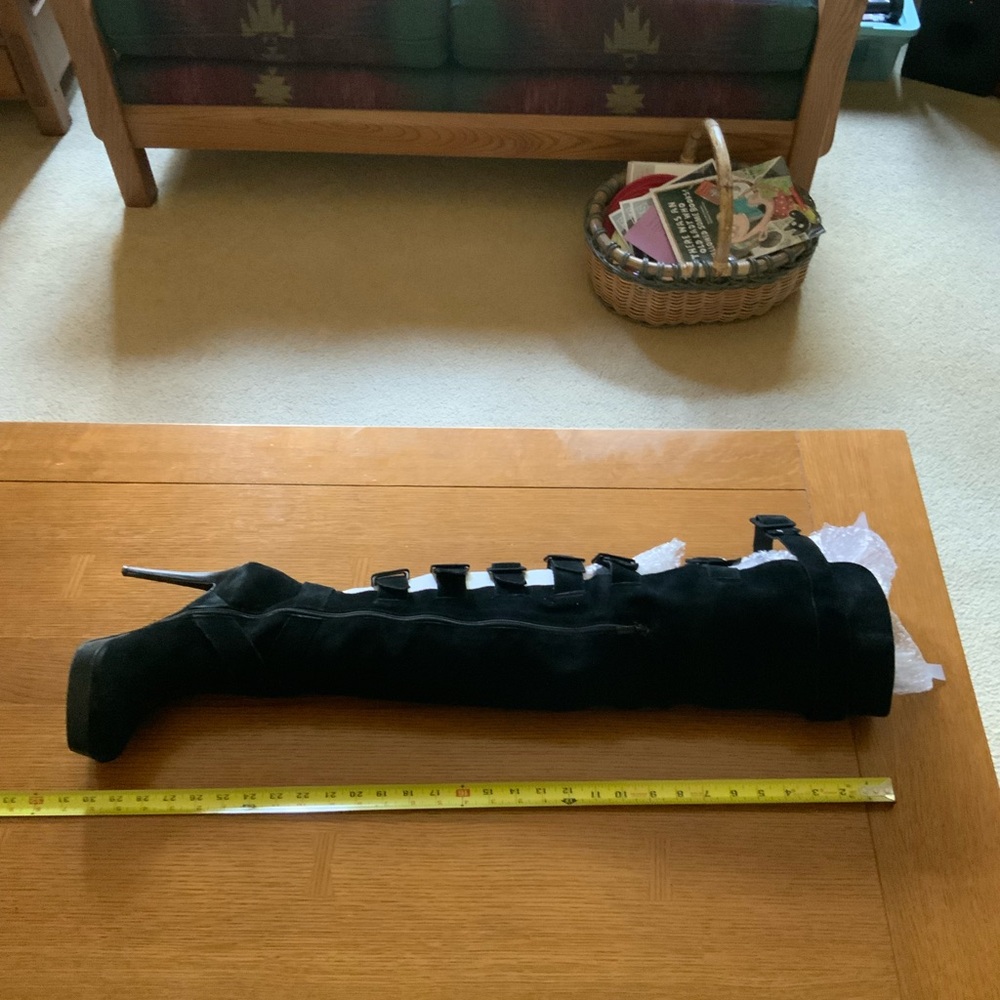 Colin Stuart Thigh High Suede Boots - Picture 10 of 10